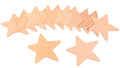12 Unfinished Wood Cutouts - 3" Star - Ready to Paint!  Perfect for camps!