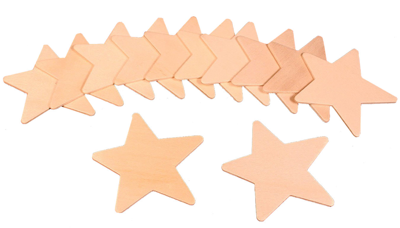 24 Unfinished Wood Cutouts - 3" Star - Ready to Paint!  Perfect for camps! - for craft
