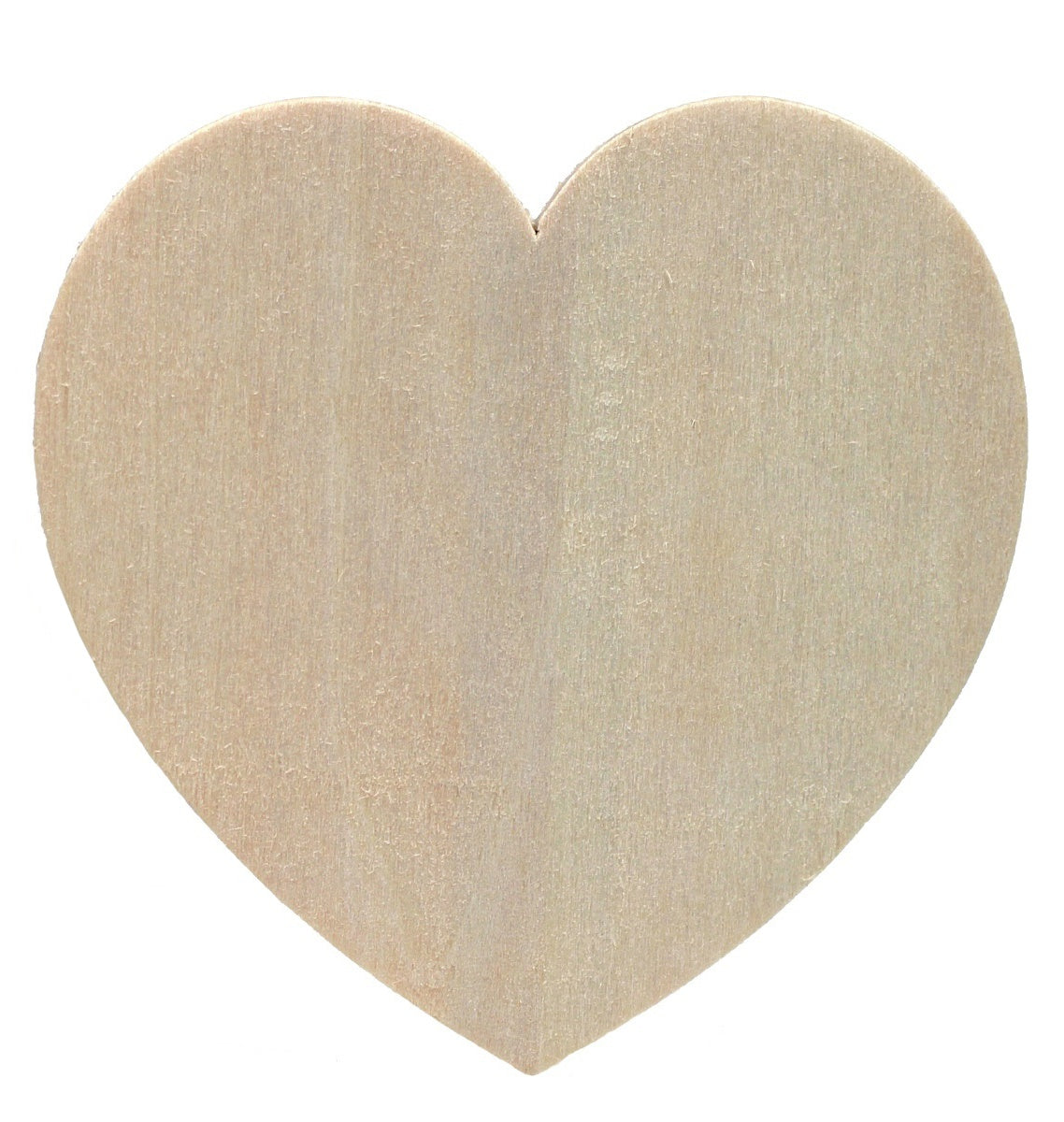 24 Unfinished Wood Cutouts - 3.5" Heart - Ready to Paint!  Great Kid's Project! - side view