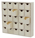 25 Drawer Wooden Advent Calendar, DIY Unfinished Storage Box, Ready to Decorate, Pre Assembled, Storage Organizer