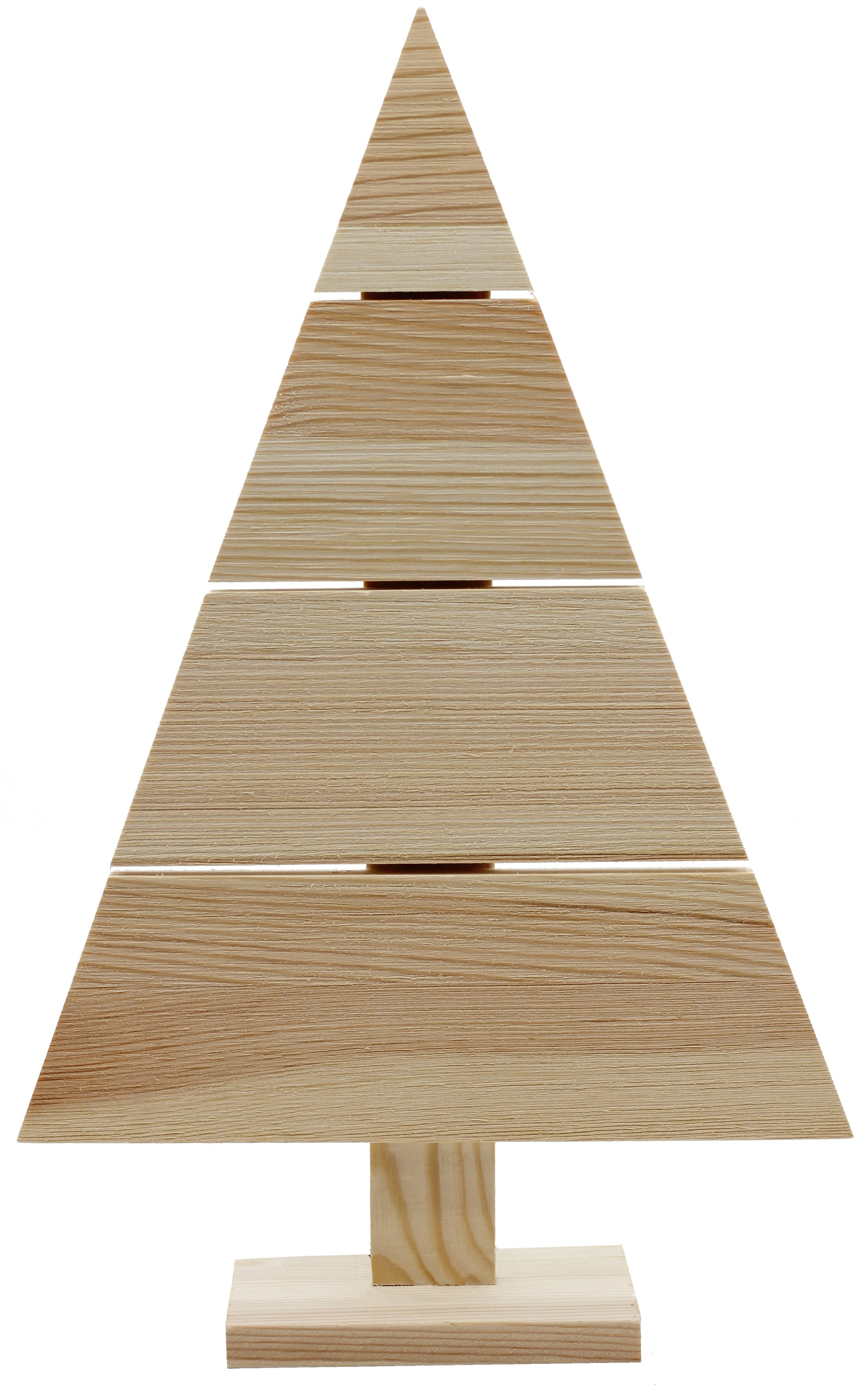 Standing Wood Pallet Christmas Tree, 14.5" x 9.5", Rustic Farmhouse Decoration, - close-up