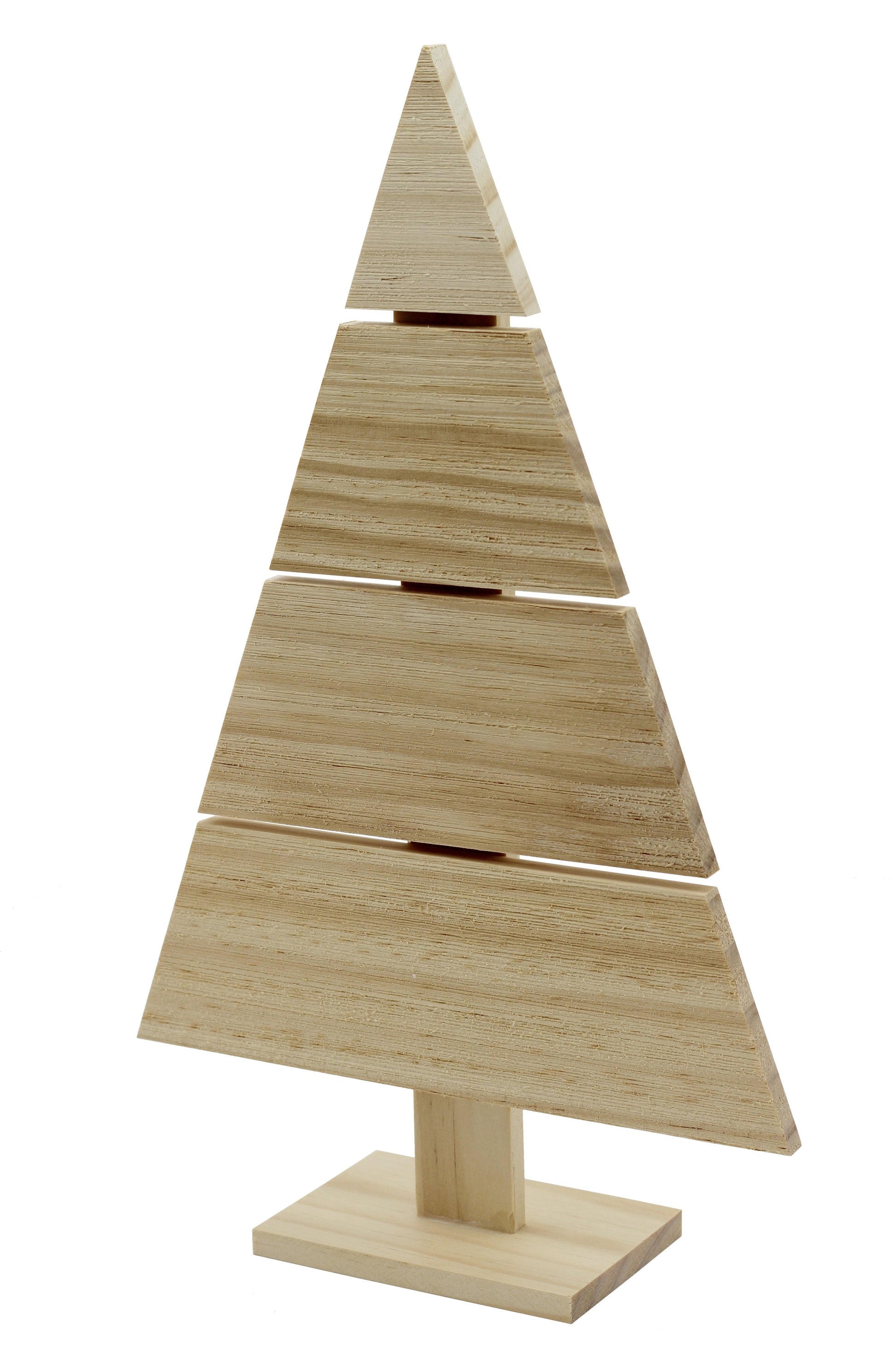 Standing Wood Pallet Christmas Tree, 14.5" x 9.5", Rustic Farmhouse Decoration, - detail
