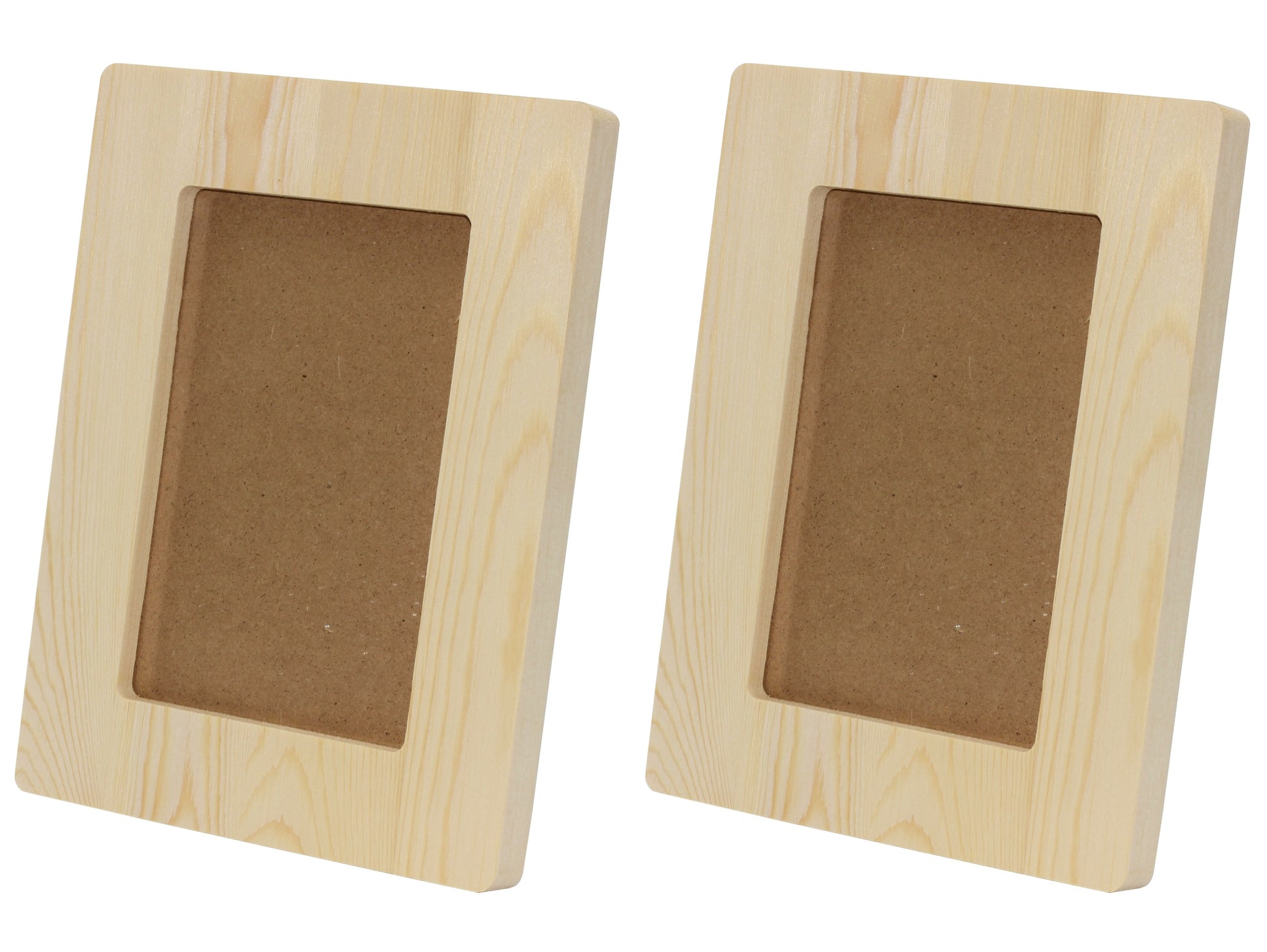 Creative Hobbies Unfinished Wood Sanded Curve Picture Frame, Paint or Decorate - glass, for diy