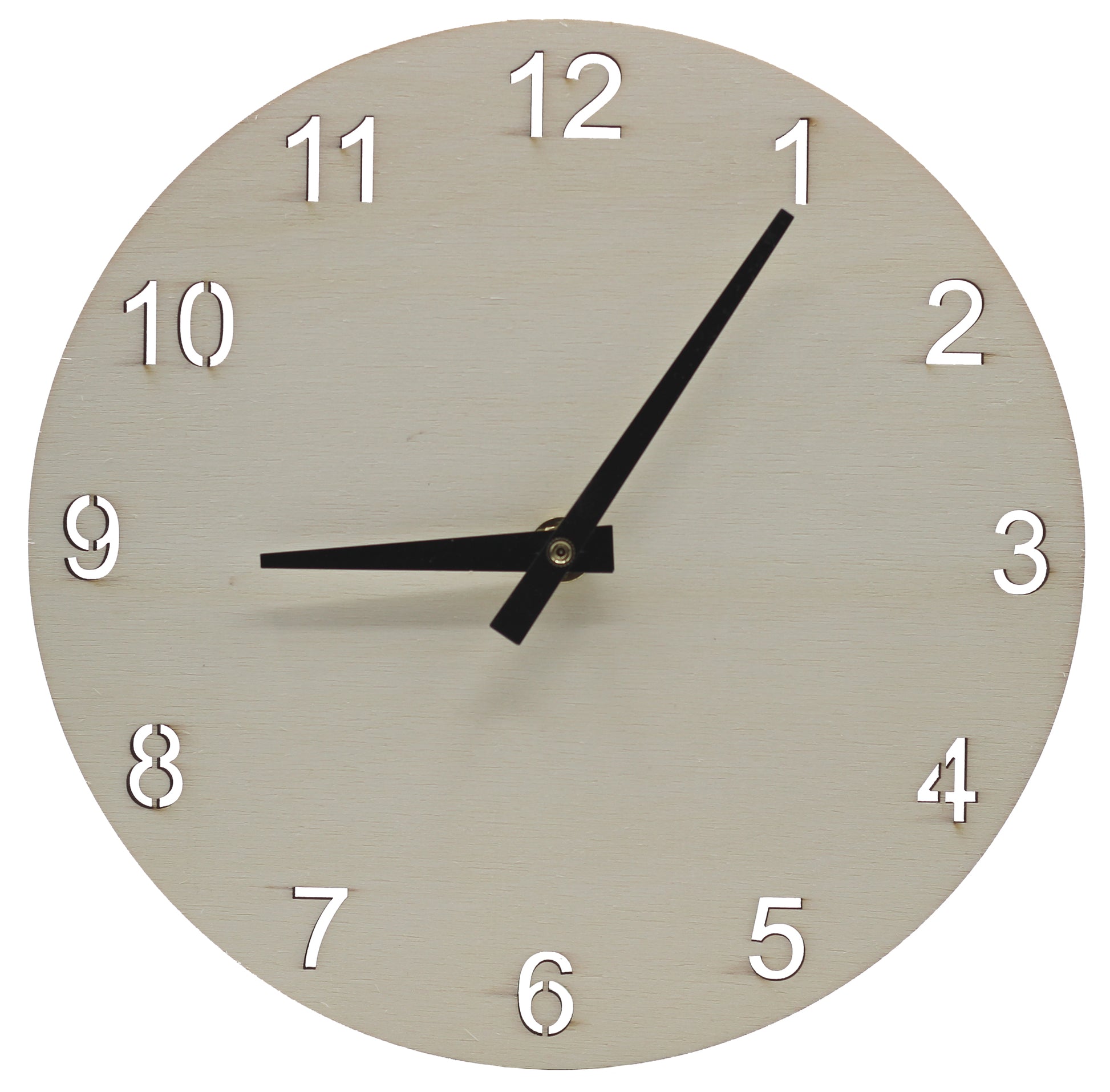 Clock Face for Crafts, DIY Unfinished Wood Clock Face Blank, 9" Round with - detail