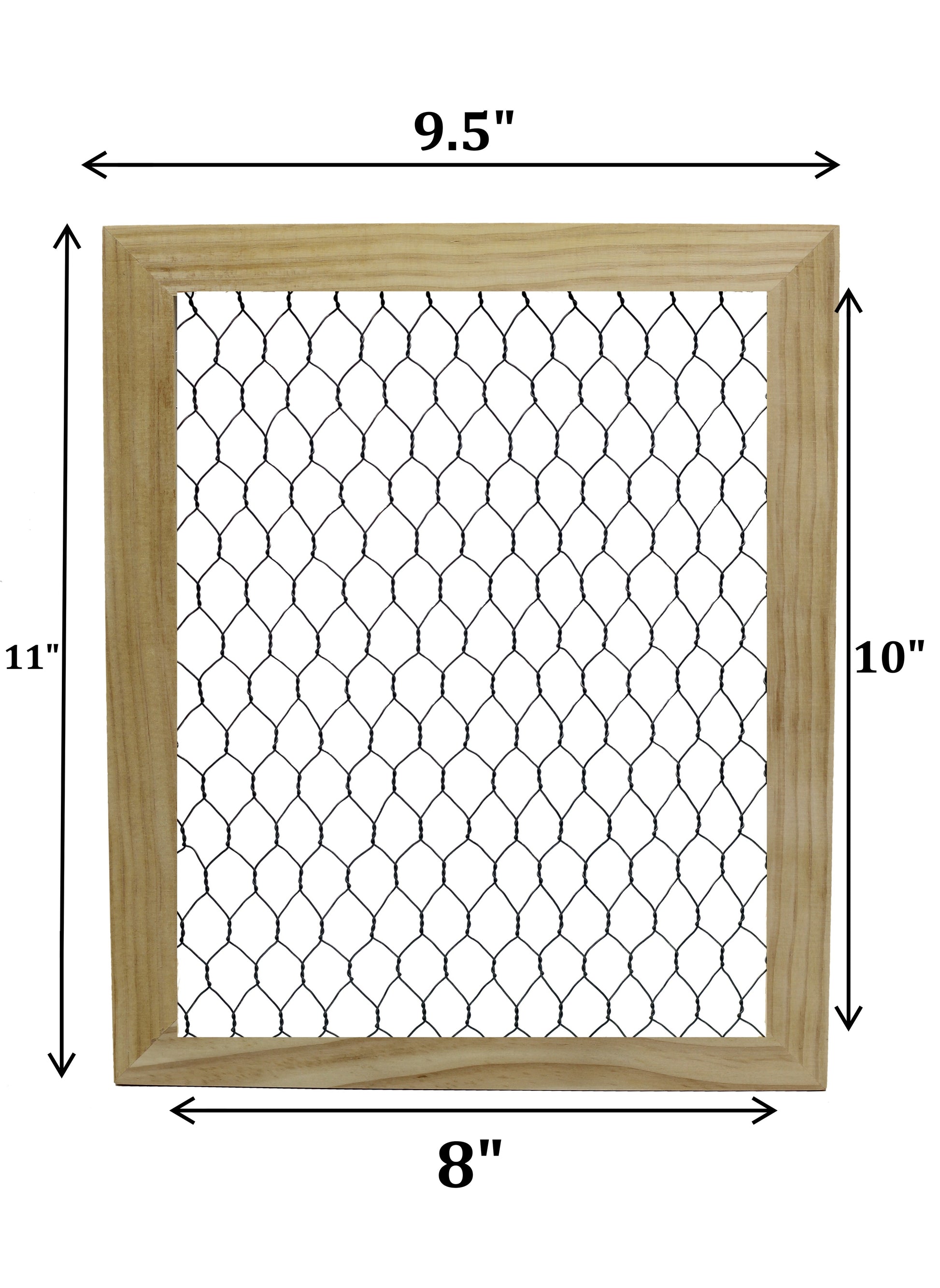 2 Pack -Wood Chicken Wire Frames - DIY Ready to Decorate, Add Photos, - detail