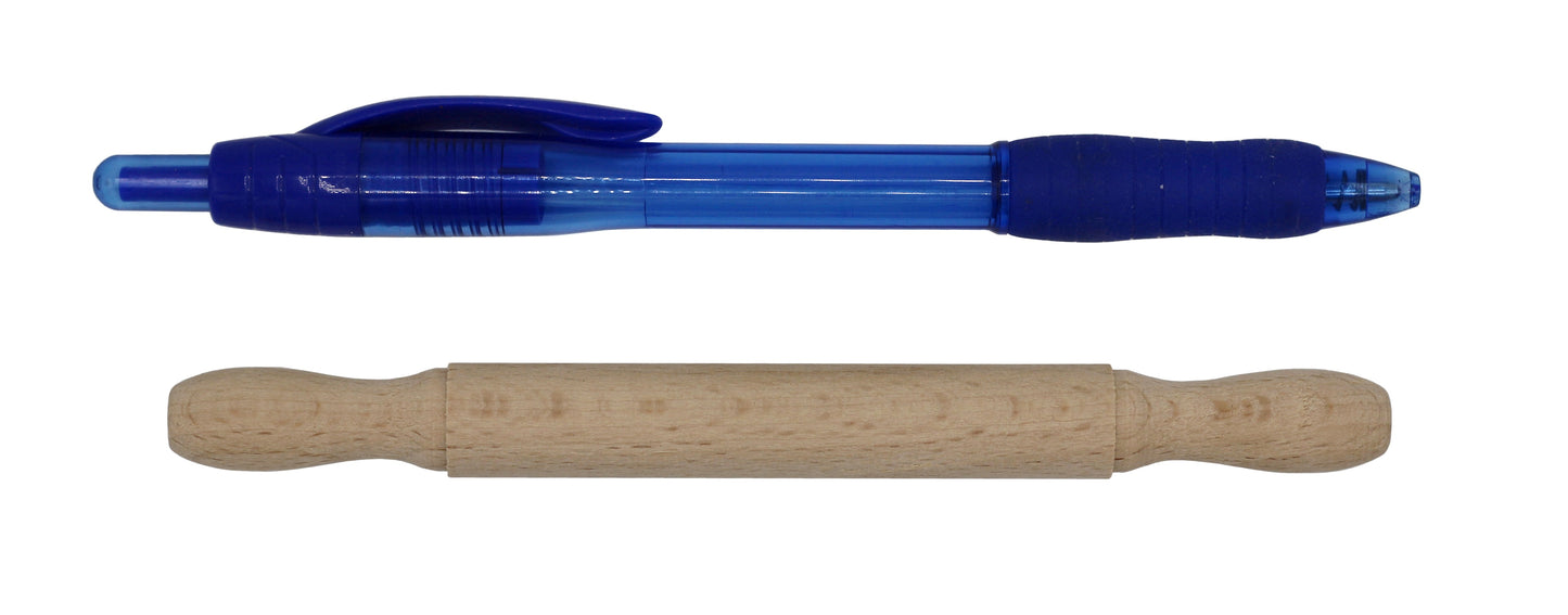 Mini Wooden Rolling Pin, Perfect for Clay, Playdoh, Kids Crafts, Pizza Parties - detail