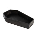Black Painted Wood Coffin Tray – 13.5 Inch Coffin Shaped Serving Tray Box, Great for Candy, Keys, Candles - Perfect Halloween Décor | 13.5" x 8.5"