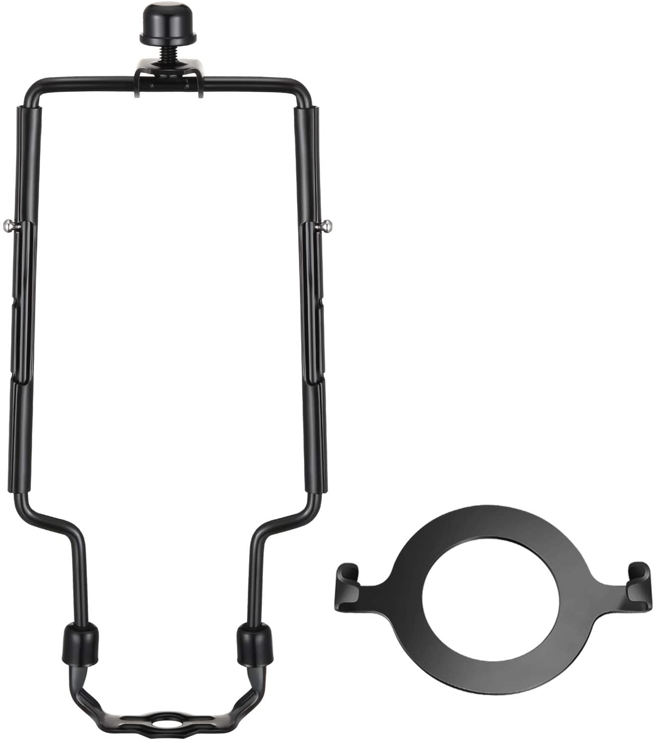 Adjustable Lamp Harp 8" 9" 10" Includes Regular Base and Uno Base and Finial