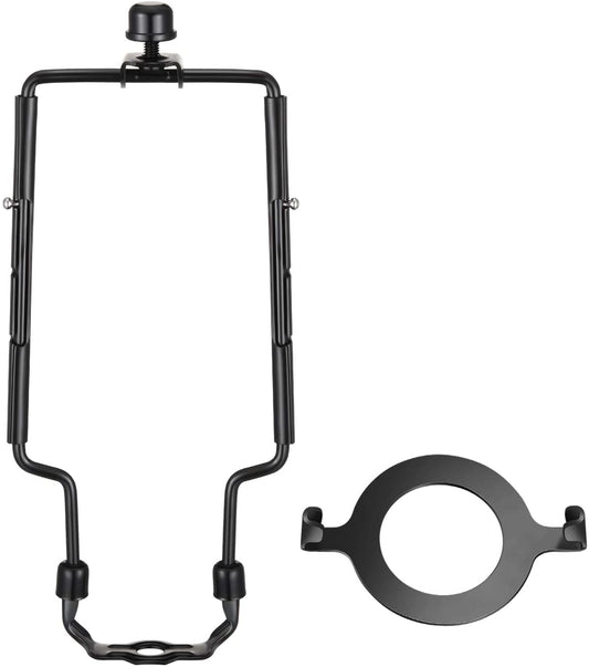 Adjustable Lamp Harp 8" 9" 10" Includes Regular Base and Uno Base and Finial