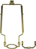 Adjustable Lamp Harp 8" 9" 10" Includes Regular Base and Uno Base and Finial (Gold)