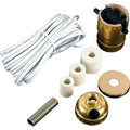 Pack of 10 Lamp Kits - Make A Lamp Wiring Kits for Wine, Oil, Liquor Bottle Lamp Conversion or Lamp Restoration DIY Repair, Unique Side Exit Socket Cap No Drilling Required
