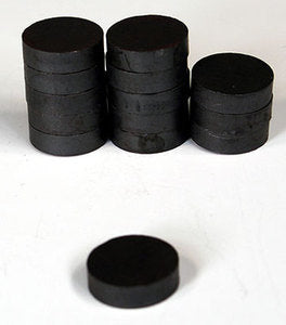 Strong 1" Round Flat Ceramic Disc Magnets For DIY Crafts ~ Lot of 25 Pieces - close-up