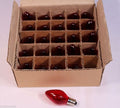 Red Twinkle Blinking Light Bulbs - C-7 ,Candelabra Base, 7 Watt - Box of 25