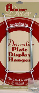WHITE PLATE DISPLAY HANGERS (7.5"-9.5" PLATES) -6 PCS