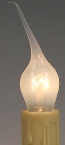 Unique 6 Watt Country Style Silicone Dipped Candle Light Bulbs ~ Pack of 5