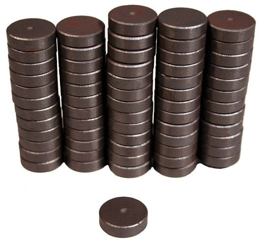 Creative Hobbies® 11/16" (.709") Diameter, Round Ceramic Disc Magnets, Science - for craft