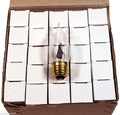 Flicker Flame Light Bulbs ~Standard (Medium) Base #10J ~Box of 25 Bulbs~