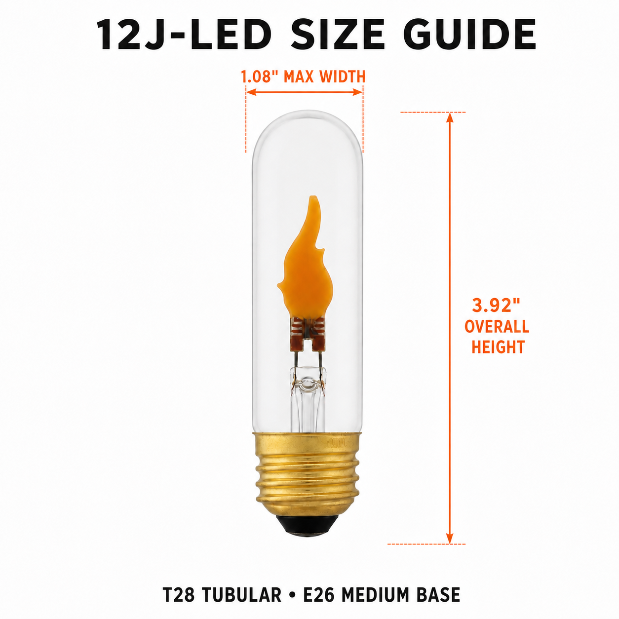 Creative Hobbies LED Flicker Bulbs, E26 Medium Base, 2 Pack