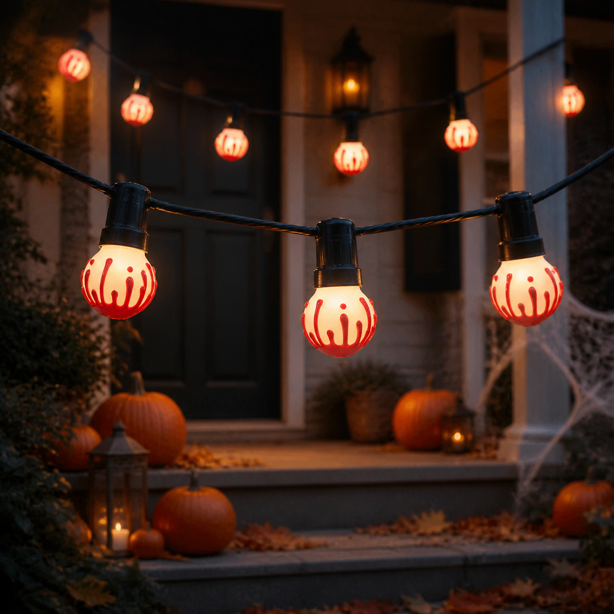 Creative Hobbies G40 Red Drip Halloween LED Bulbs 0.4W 120V E12 - 10 Pack