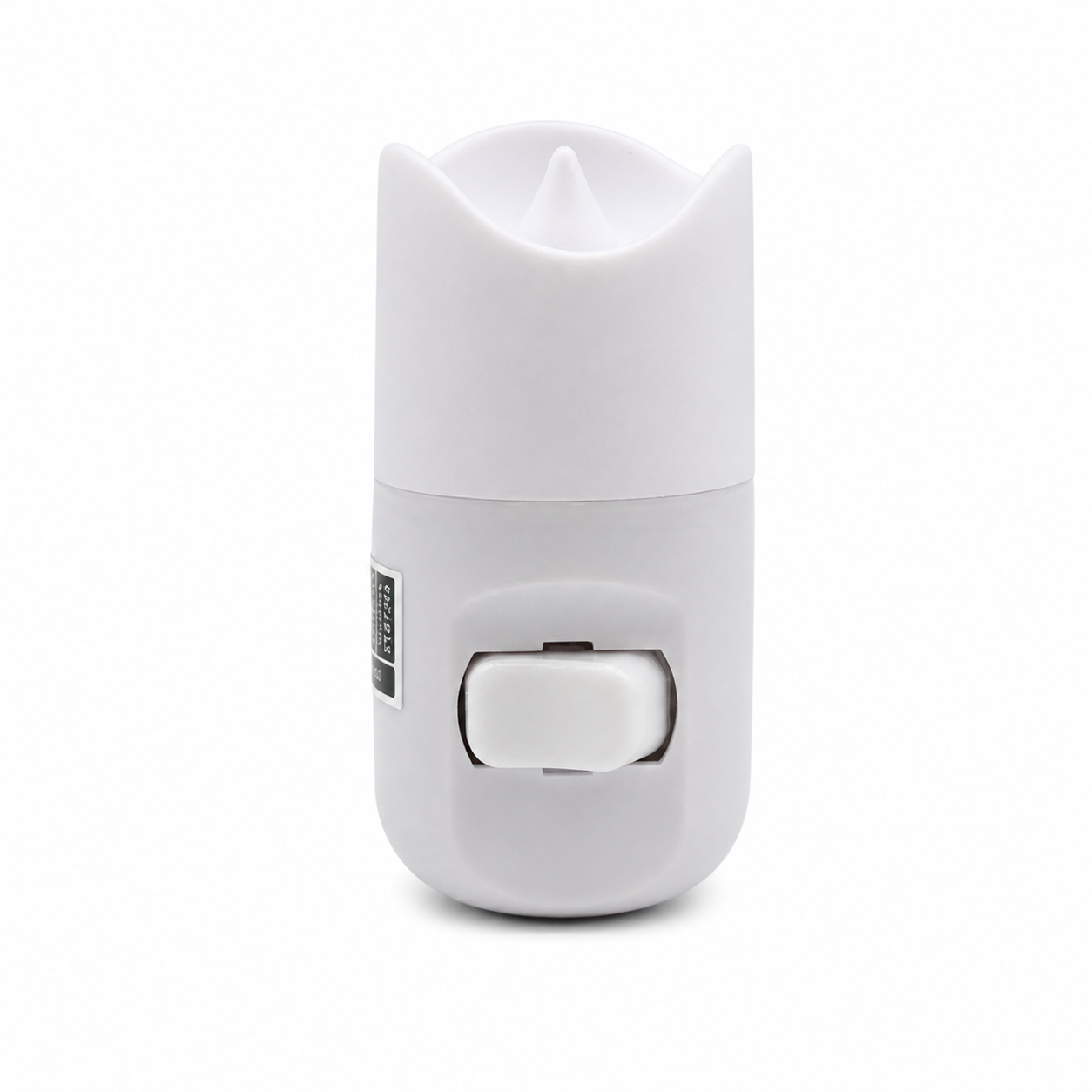 LED Candle Night Light, Orange Glow, White Body with On/Off Switch